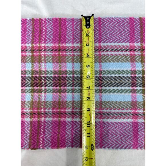NWT Quirinus Pink Pashmina style scarf Shawl Plaid Warm Cozy Super Soft - Picture 2 of 5